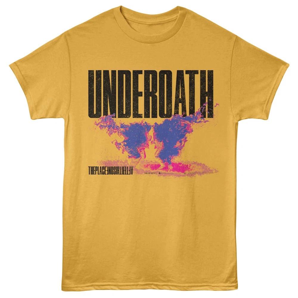 Underoath 2 Guys In Flames Men s T shirt Hardcore Metal Music 4XL