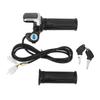 New LED Indicator 48V Half Twist Throttle Grip Lock Key Set LCD Display Electric Throttle Grip Handle Grips Motorcycle