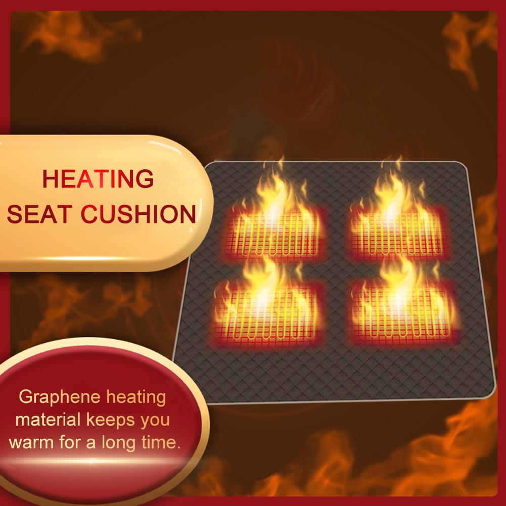 3 Wärmestufen, beheiztes Sitzpolster, wasserdicht, wiederaufladbar, für den Außenbereich, Stuhlkissen für Winterstadien, Indoor- und Outdoor-Sport, Strand