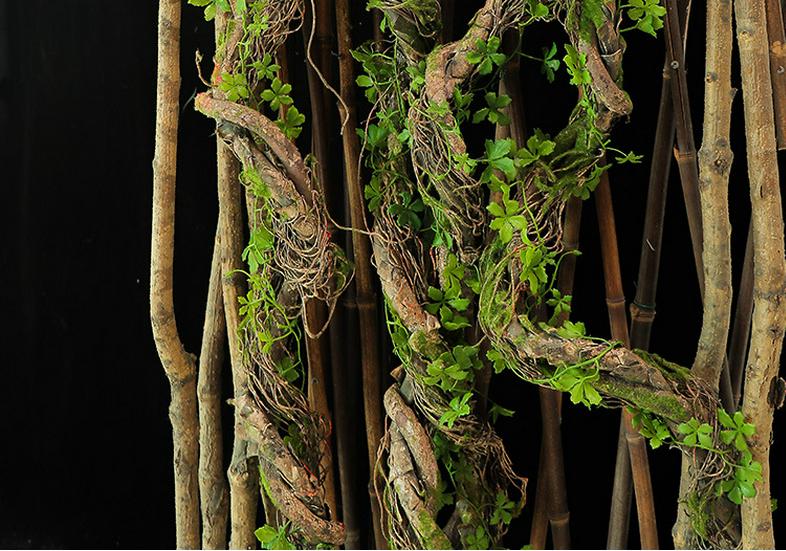 Artificial Green Plant Vines for Indoor Decoration - Forest Style Biomorphic Landscaping Tree Vines