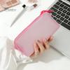 Multi-functional Stationery Pouch Pencil Case, Large Capacity PVC Pouch, Trendy Writing Tool Bag Smooth Zipper Pen Organizer for School Office Student
