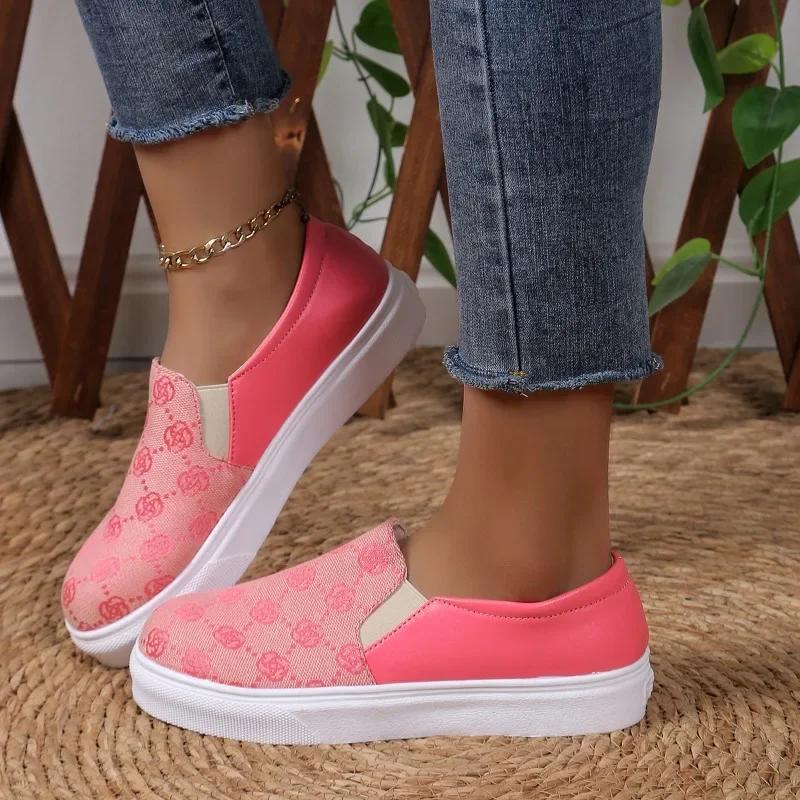 new women's shoes spring and summer thick-soled fashion versatile sequined loafers casual sports shoes vulcanized shoes