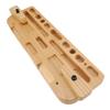Training Hang Board Solid Wood Various Grip Hole Enhanced Strength Exercise Compact Climbing Finger Board for Home Gym