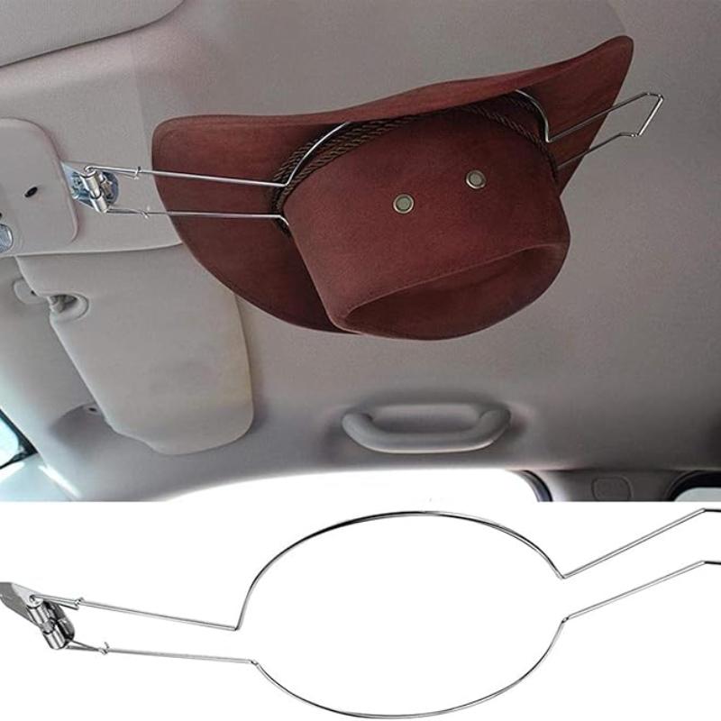 

Cowboy Hat Holder, Cowboy Hat Rack, Car Mounted Cowboy Hat Holder Hat Clip for SUV Truck Auto серебряный