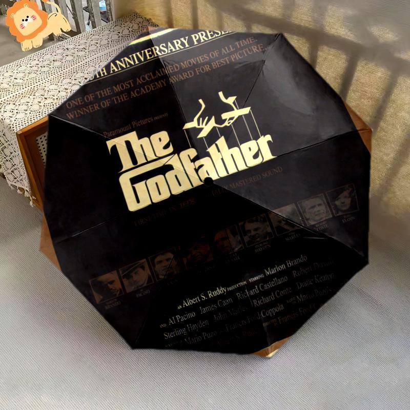 The Godfather: Legacy Power Folding umbrella travel Suitable for all seasons printing outdoor Sun umbrella