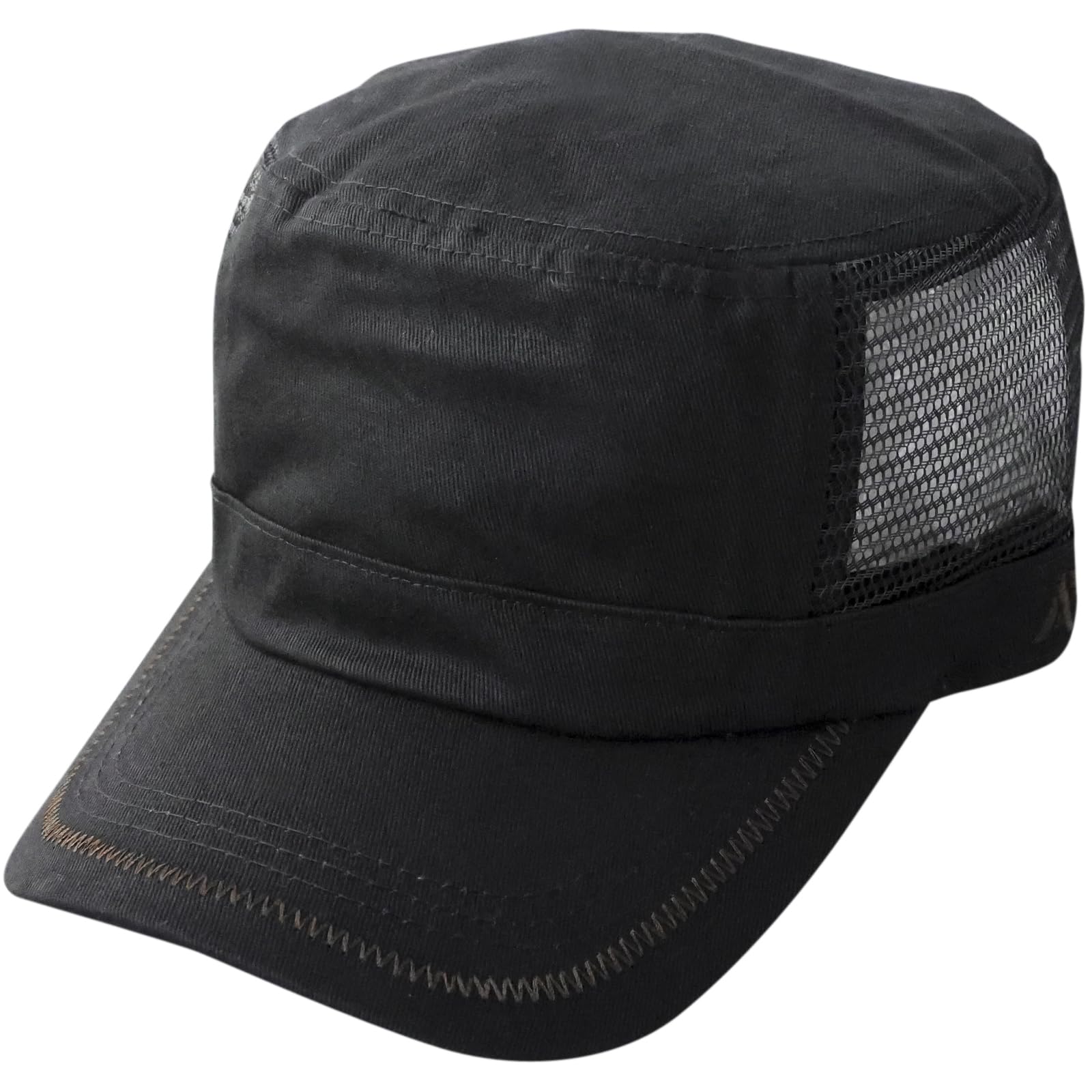 Avirex Big Size Standard Mesh Work Deep Custom-Made Cap, XL, Men s Black, Fit, Spring/Summer (JP, Alphabet, M, (01) Black)