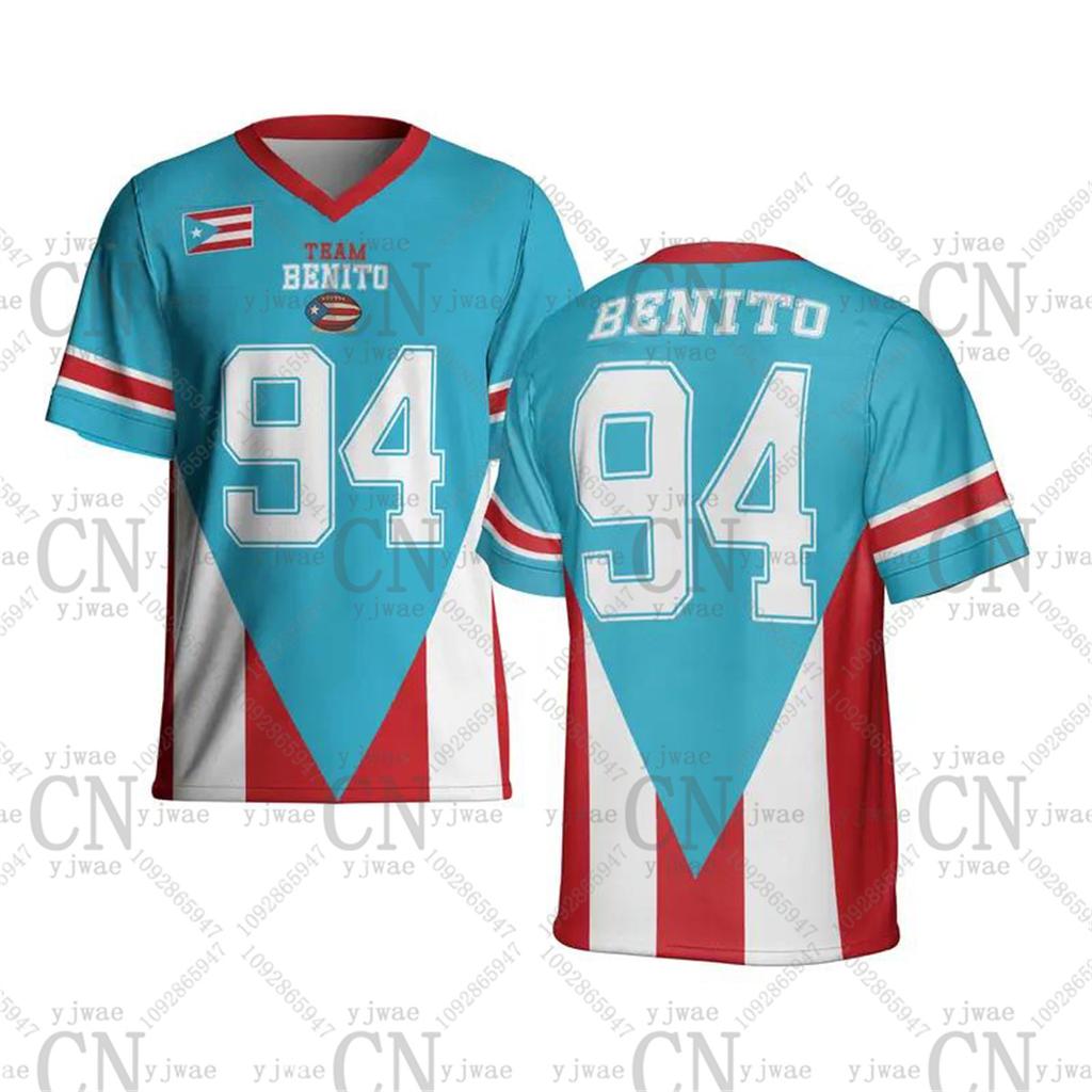 Maillot de Rugby Benito Benito Bowl Lx Mi-Temps 2026 Maillot Col en V Tenue de Concert de Musique Cadeau Haut T-shirts d'Été pour Hommes et Femmes