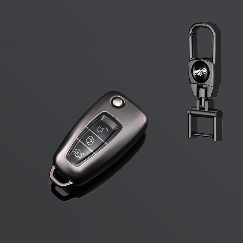 TPU Car Flip Key Case Cover Shell Fob For Ford Ranger C-Max S-Max Focus Galaxy Mondeo Transit Tourneo Custom MK3 MK4 Accessories