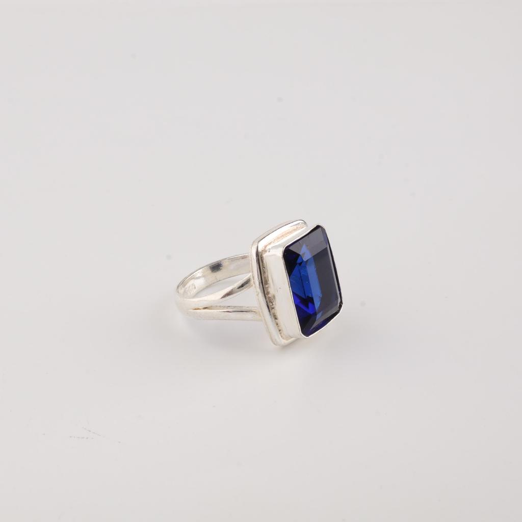 Rare Blue Sapphire Gemstone 925 Sterling Silver Handmade Jewelry Women Ring For Wedding RR-79-16