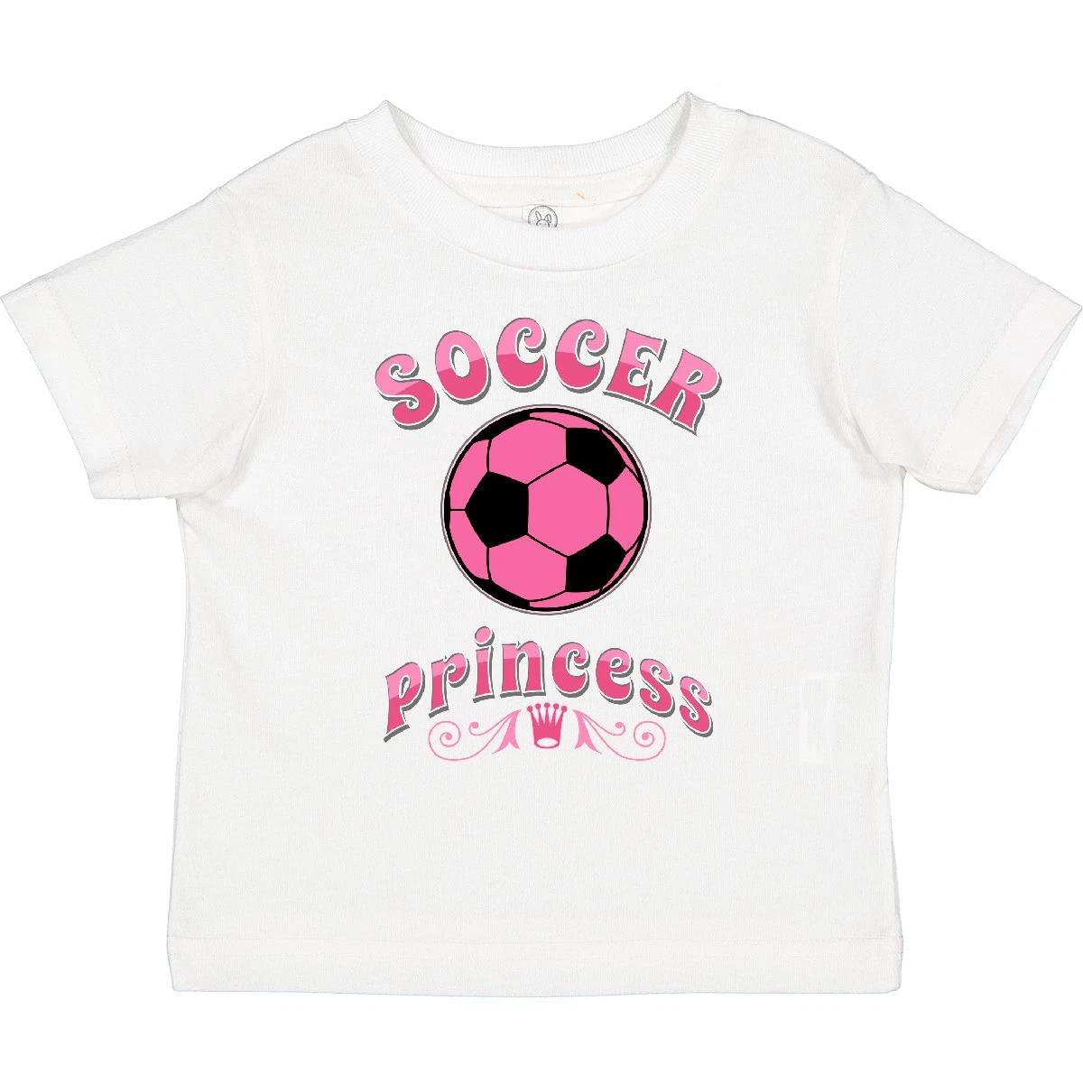 Inktastic Soccer Princess Toddler kids boys T-Shirt Team Player Future Clothing Clothes 140
