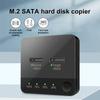 M.2SATA Hard Disk Copier with LED Indicator Hard Disk Box Data Transmission Dual Rotors Reading for Store Data for Computer