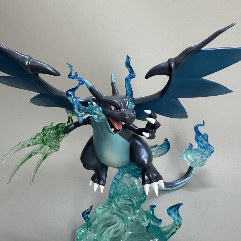 Pokemon Pika Charizard Action Figure Black Charizard Anime Figurine Pvc Statue Model Doll Collection Decor Toy Kid Birthday Gift