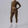 Yoga Clothes Long-Sleeve Suit Women's Quick-Drying Slim Fit Thin and Breathable Fitness Pants Stretch Tight Fashion Sexy Top
