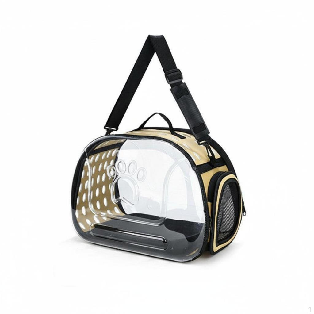 Foldable Pet Carrier Portable Transport Bag Breathable Mesh Window Cat for
