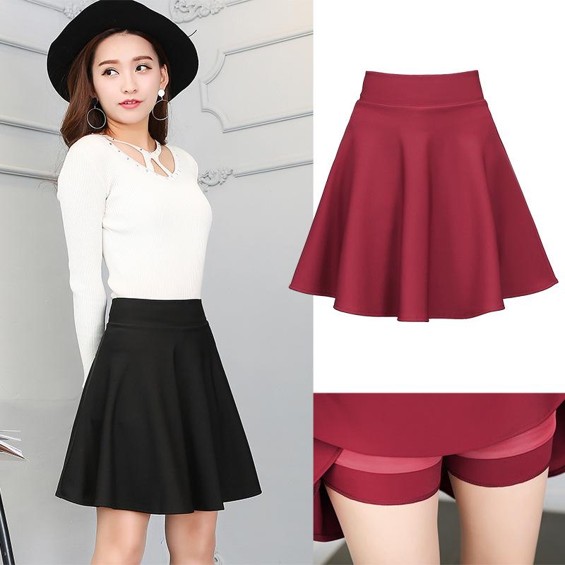 2024 Plus Size A-Line Mid-Length High-Waisted Puffy Skirt for Women - Sailor Dance Style