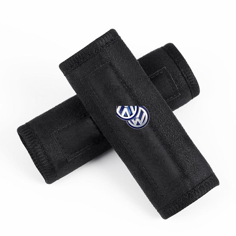 2026 Hot For Volkswagen VW 1/2PCS Car Interior Roof Handle Plush Protective Cover For VW Volkswagen Golf Polo Passat Touran Jett