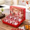 Chinese Ceramic Lucky Bowl and Chopsticks Gift Set