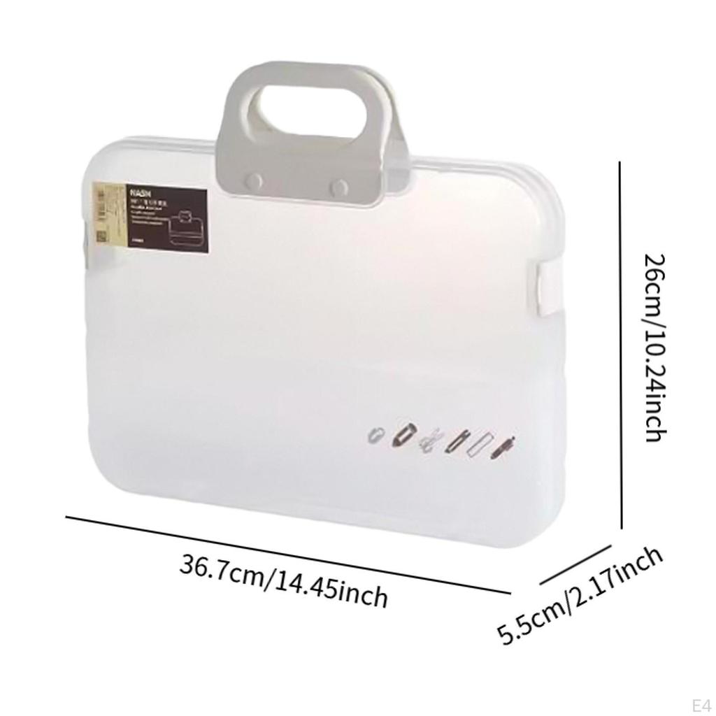 A4 File Storage Box for Office Use with Snaps Documents And Drawings