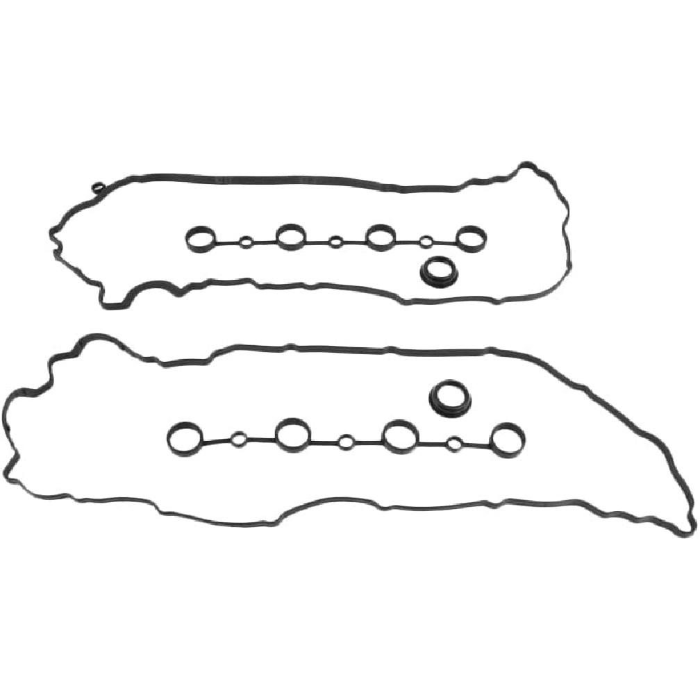 Left & Right Valve Cover Gasket Set For Porsche Cayenne V8 955 Durable Superior Reliability Part # 94810593205,94810593103(Black)