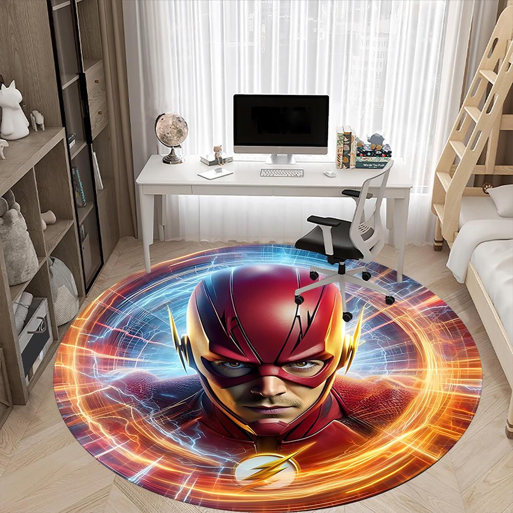 1pc Flash superhero Chair Carpet for Office Non-Slip, Indoor Non-Slip Washable Carpet, Non-Shedding Mat For Office yy251030055