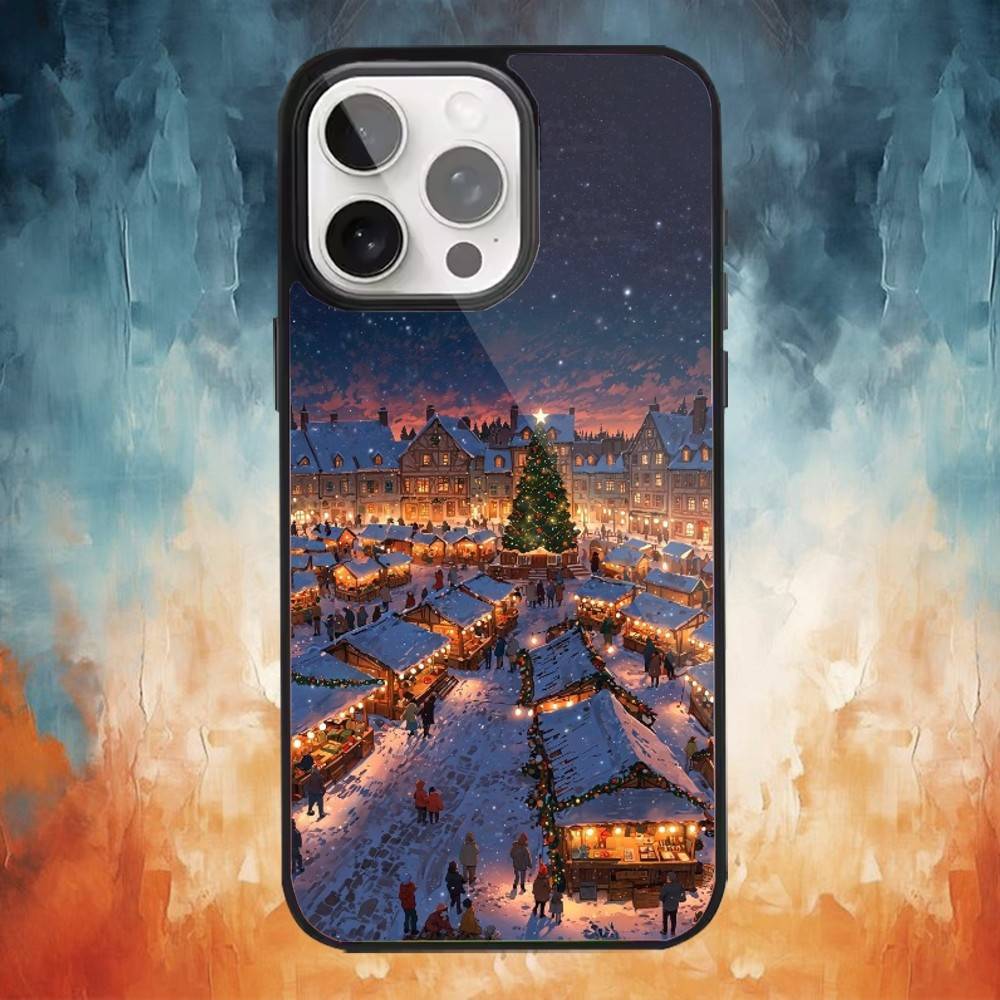 

Cute Winter Snow christmas Phone Case For iPhone17,16,15,14,13,12,11 Plus,Pro Max Magnetic For Magsafe Wireless Charging iPhone13PRO