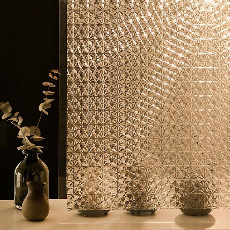 Frosted Window Film Privacy Static Cling Glass Sticker Anti-UV Anti-Glare Decorative Film for Home Office Bathroom