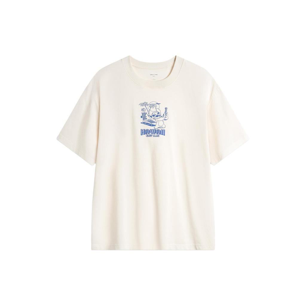 Li Ning x Disney T Shirt Men's Ecru ATSU153-1