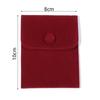 1pcs Jewellery Pouch Packaging Bag Soft Velvet Snap Button Gifts Packing Bag For Storing Rings Bracelets Necklace Accessories