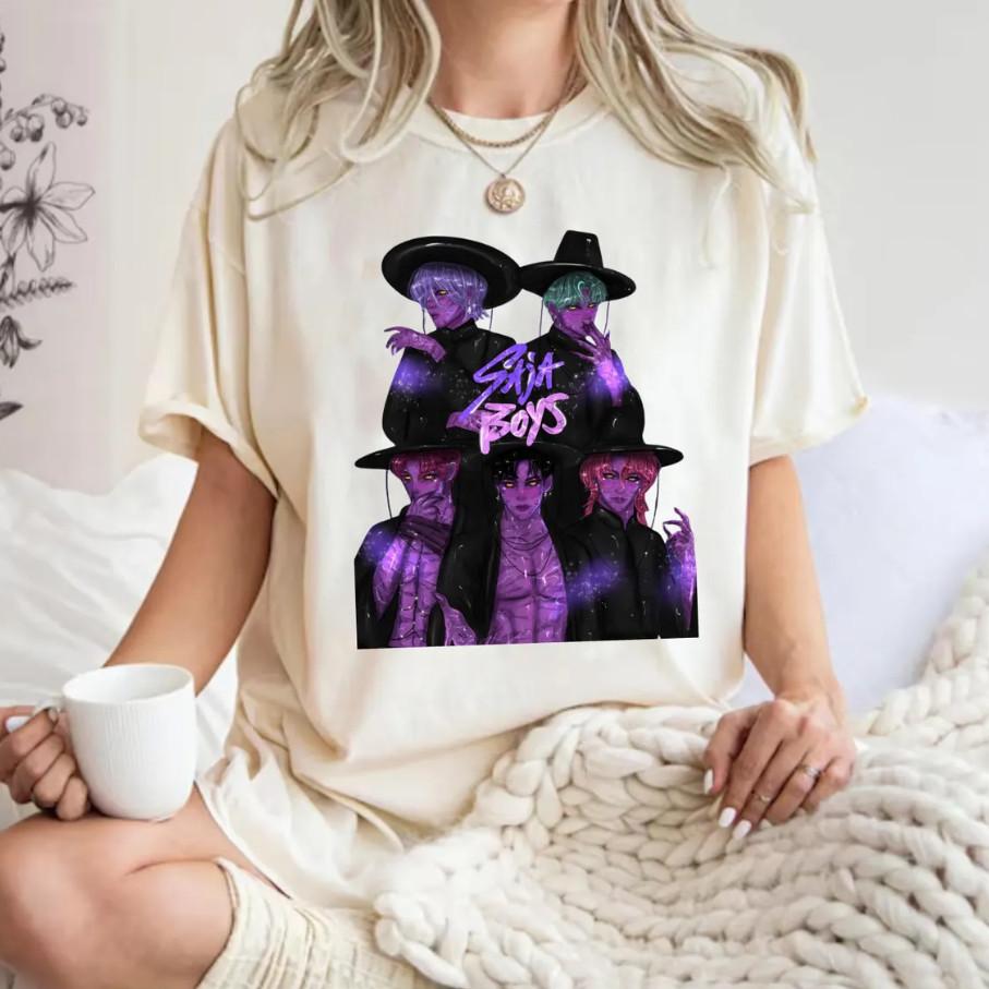 

Saja Boys 2025 Tour Tee Demon Hunter Anime Style Vintage Streetwear L