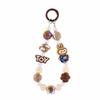 Handmade Cartoon Phone Charm: Dopamine Colors Beaded Keychain Lanyard