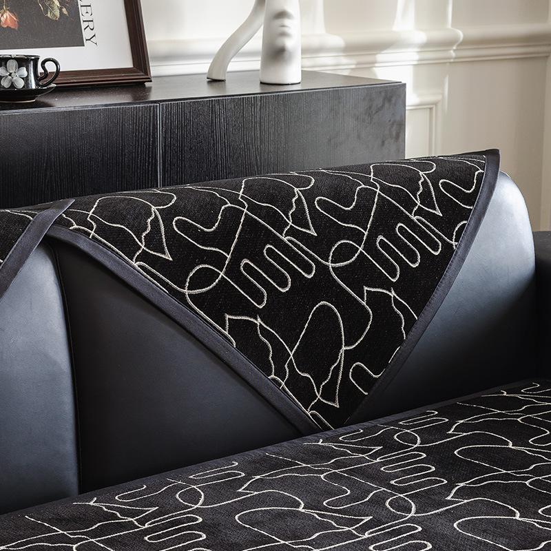 Chenille Sofa Cushion, Universal In All Seasons, Non-Slip And Dirt-Resistant Seat Cushion, Light Luxury And High-End Sofa Cover, Cloth Towel