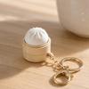 Simulation Finger Button Pendant Food Funny Calming Keychain  Children Adults