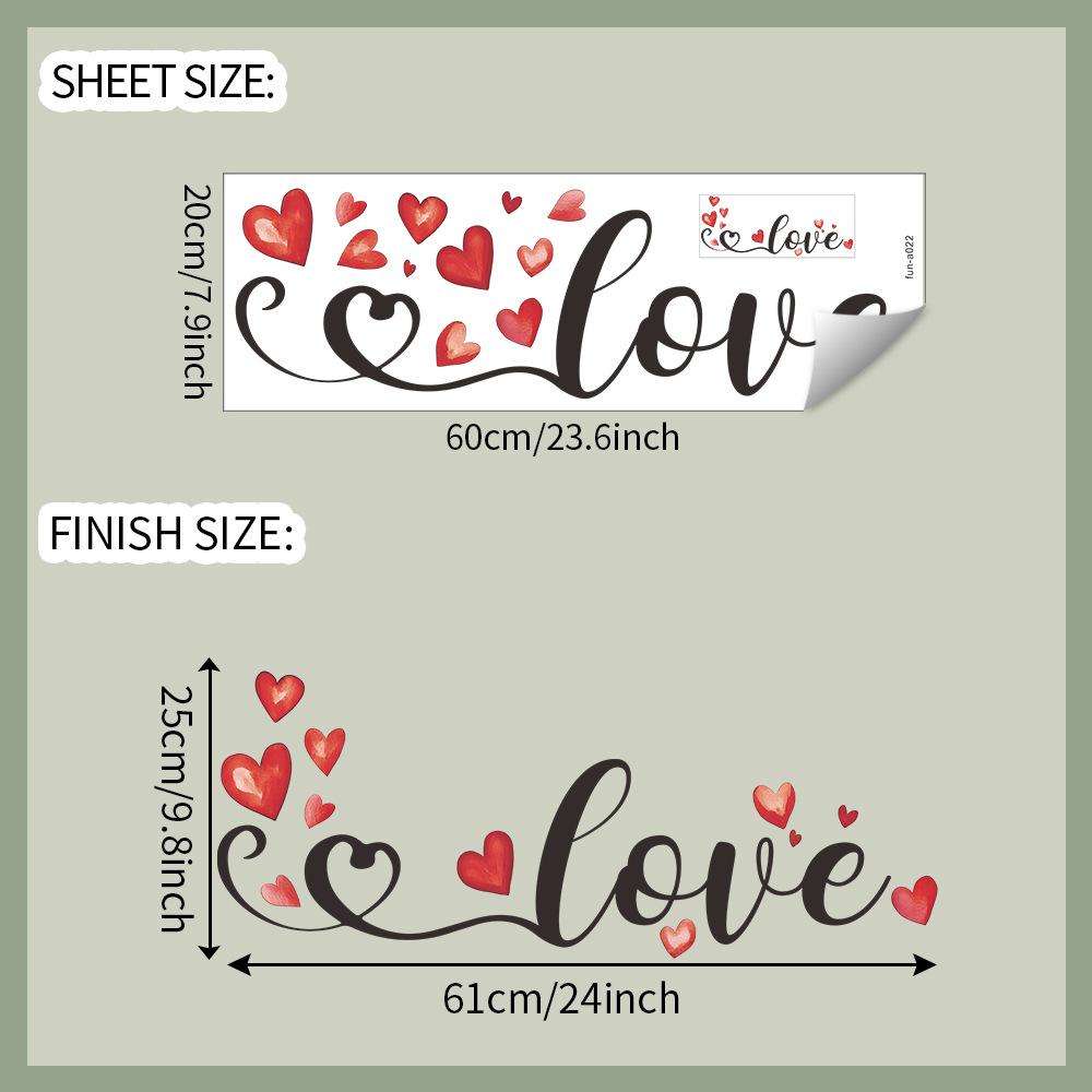 

День святого Валентина Спальня Гостиная Прихожая Украшение дома Наклейки на стену