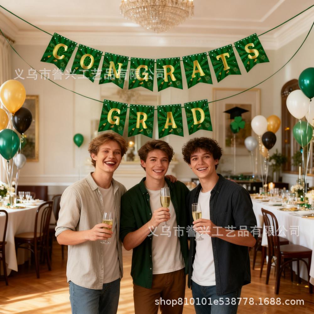 Holiday Theme Party Flag Raising April Fool'S Day Father'S Day Graduation Season Holiday Decoration Flag Raising Party Decoration Banner