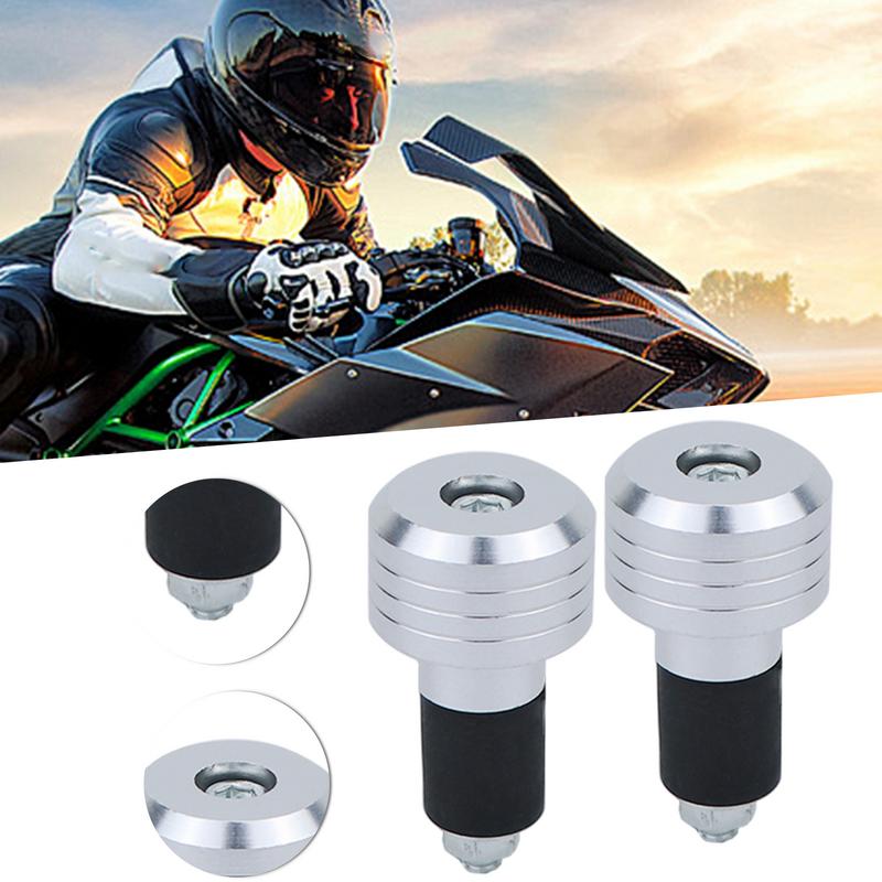 Motorcycle Handlebar Ends 2X Alloy Anti Vibration Slider Plugs Motorbike Grip Plug Handle Bar Slider Caps Weight Plugs For