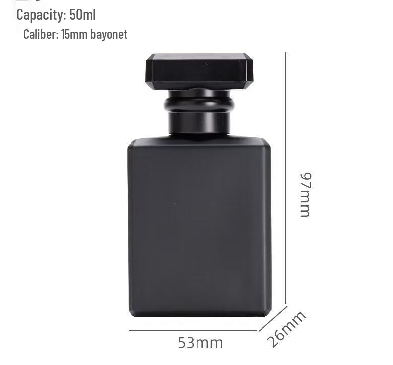 Transparent Bayonet Glass Decanting Bottle - Portable and Convenient for Perfume or Cosmetic Samples