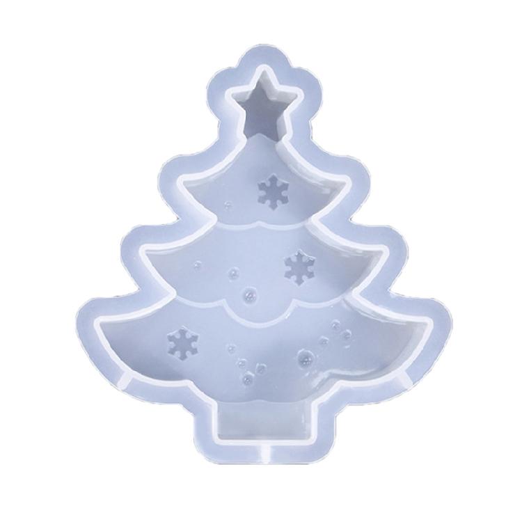 Christmas Tree Silicone Moulds Castings Molds Plaster Molds Scented Candle Molds Ornament for Chocolate Cake Decorations