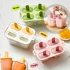 Popsicle Molds Set Ice Lolly Mold Frozen Lolly Popsicle Maker Homemade Ice Cream Mold with Popsicle Holder Easy To Use And Remov
