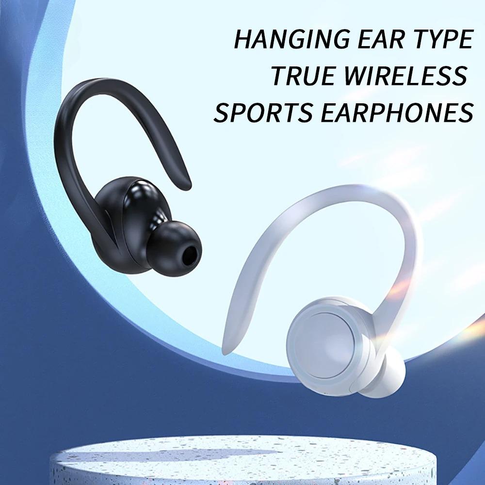 A1S Bluetooth Sport-Headset mit Hänge-Ohrhörer, einzelner Freisprech-Ohrhörer, Stereo, Geräuschunterdrückung, Business-Kopfhörer für Smartphones
