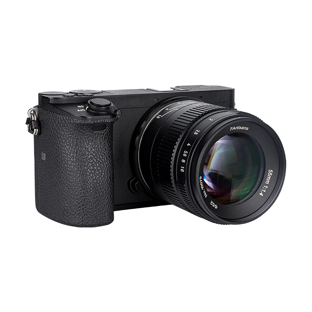 7artisans 55mm Mark Manual Focus Lens Large Aperture Mirrorless Camera Lens forFuji X F1.4 IIAPS-C X-A1 X-A10 X-A2 X-A3 X-T1 X-T10 X-T2 X-T20 X-E2