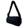 Blue Orb Roll Bag, Handbag, Mini Shoulder Tote Bag, Pleated Bag, Women's, Korean Fashion (Beyond Black)