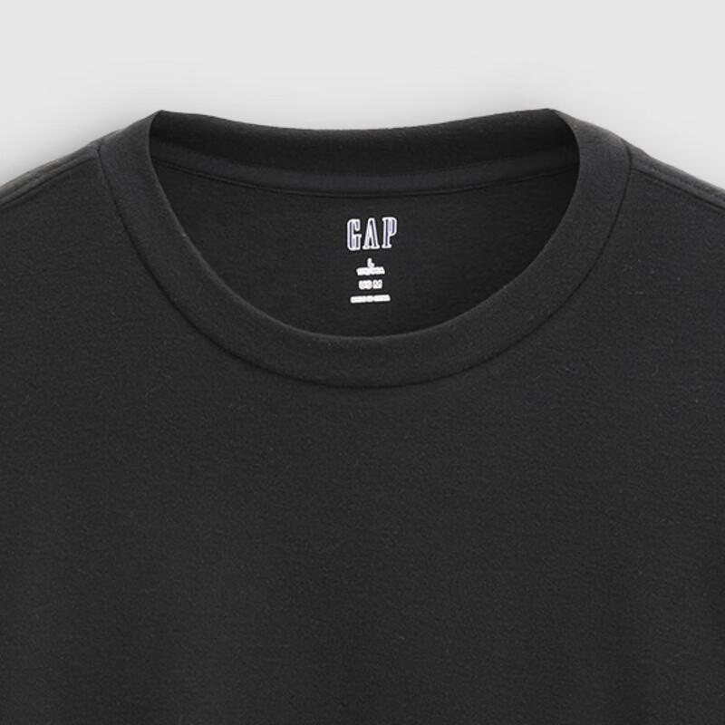 Gap Unisex 2025 Fall Comfortable Round Neck Knit Long-Sleeve T-Shirt 788416