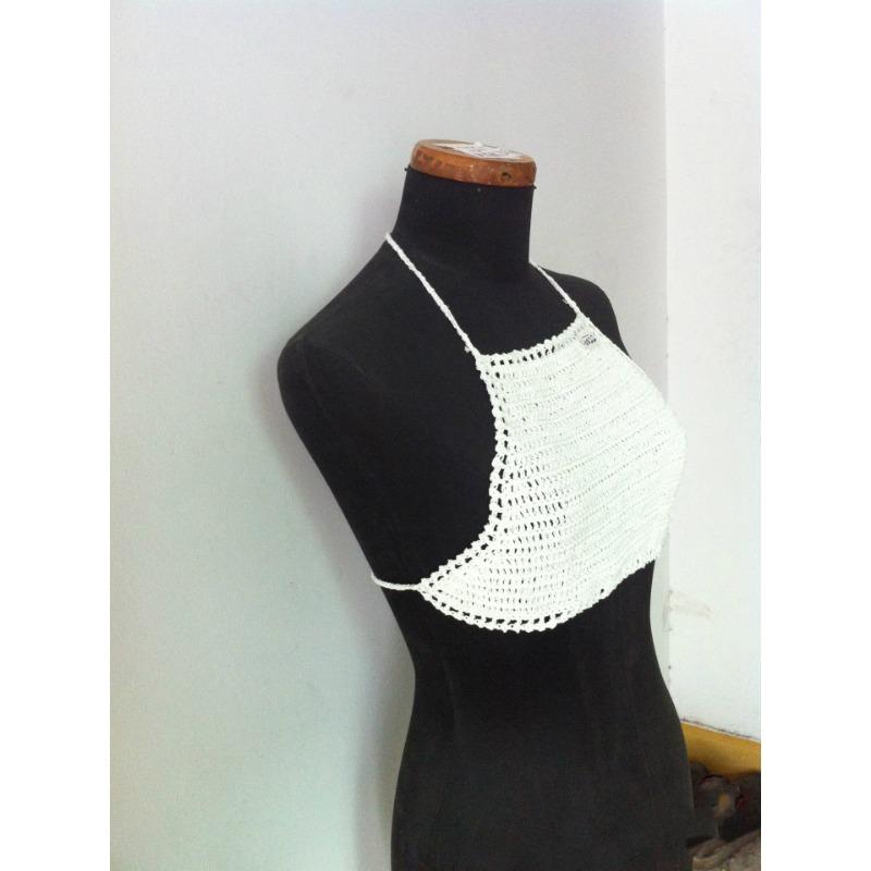 Γυναικείο μαγιό μπικίνι με πλεκτό κέντημα στο χέρι, σέξι, ξεχωριστό μαγιό για παραλία