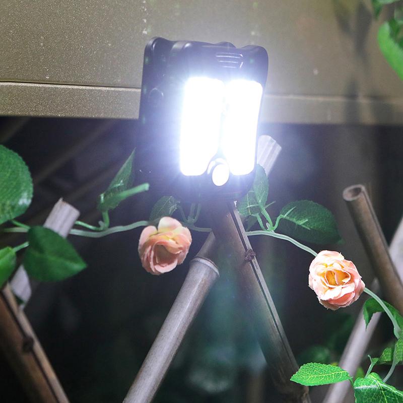 30 LED Solar Garden Outdoor Lights Clip Light Waterproof Motion Sensor Camping Lamp Rechargeable for Landscape Outdoor Wall Deco