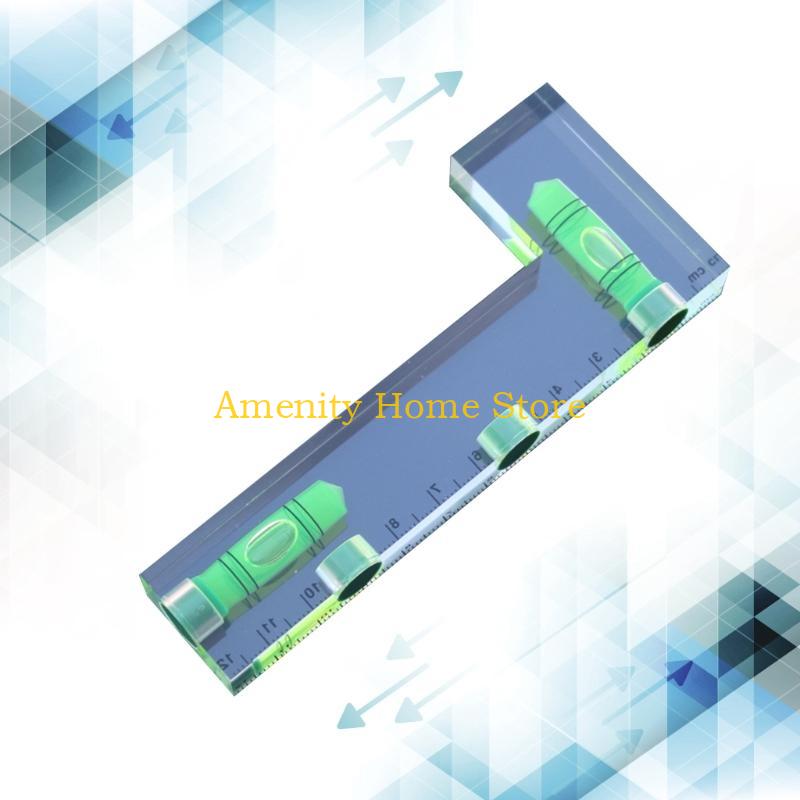 F26C Accurate L Bubble Level with Strong 120mm Bidirectional Level Essential Tool for DIY & Professional Use China Mainland