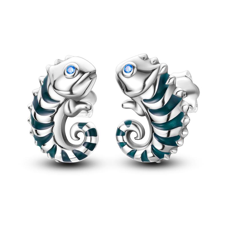 Silver 925 Heart CZ Cubic Zircon Round Daisy Flower Trio Stud Earrings for Women Silver S925 Original Fashion Jewelry