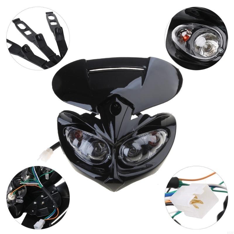 2025 New Motorcycle Headlight Fairing Dirt Bike Motocross for Head Lamp Sport Supermoto L