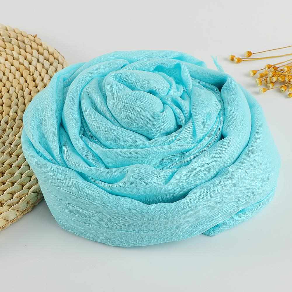 New Big Size Cotton Linen Hijab Scarf Women Muslim Shawls Soft Headscarf Wraps Solid Headband Bandana Bufandas Foulard 190*100cm