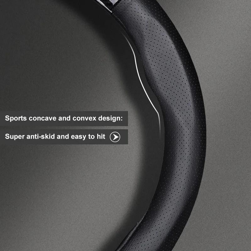Car Hot 2025 Car Steering Wheel Cover Breathable Anti Slip PU Leather Steering Cover for Honda Civic Accord CRV HRV Fit Jazz Cit