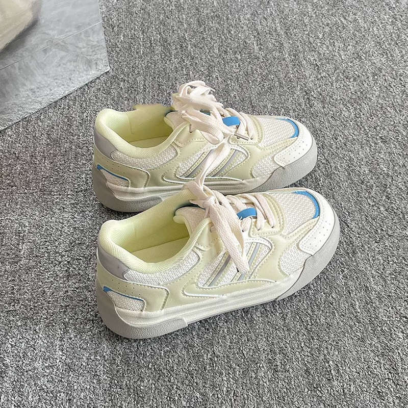 Versatile platform  new spring and summer board shoes  shoes student mesh breathable sports and leisure shoes